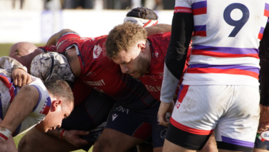 L'Unione Rugby Samb in azione contro l’Unione Rugby Firenze al Nelson Mandela