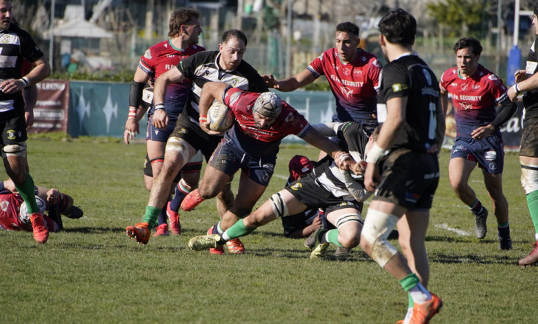 La Fi.Fa. Security Rugby San Benedetto in azione contro l’Olimpic Rugby Roma al Nelson Mandela