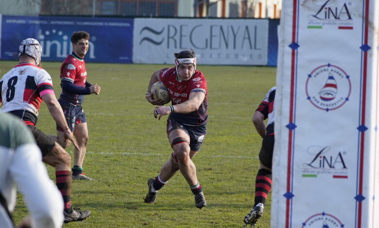 La Fi.Fa. Security Rugby San Benedetto in azione contro il Paganica Rugby al Nelson Mandela