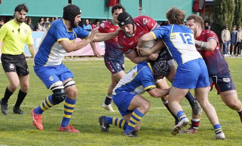 La Fi.Fa. Security Rugby San Benedetto in azione contro US Roma nella vittoria 66-0 al Nelson Mandela